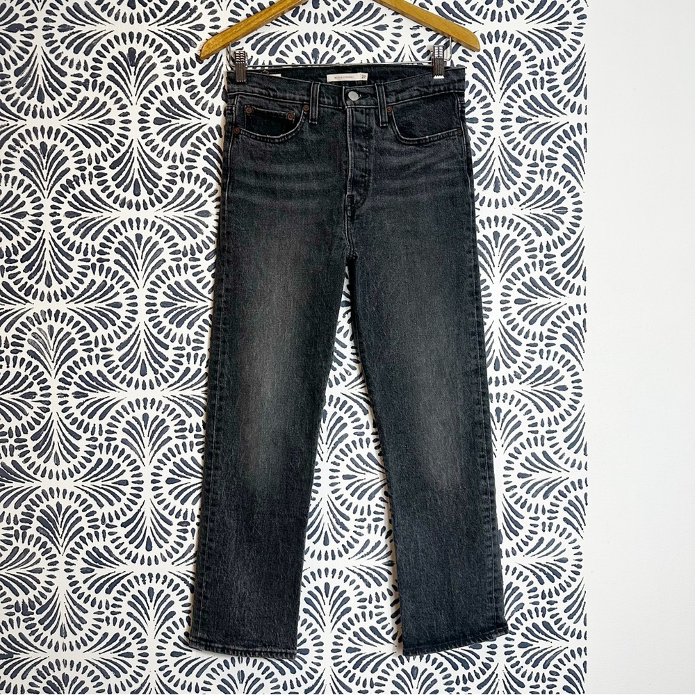 Levi’s Premium Quality Wedgie Straight Button Fly Black Jeans